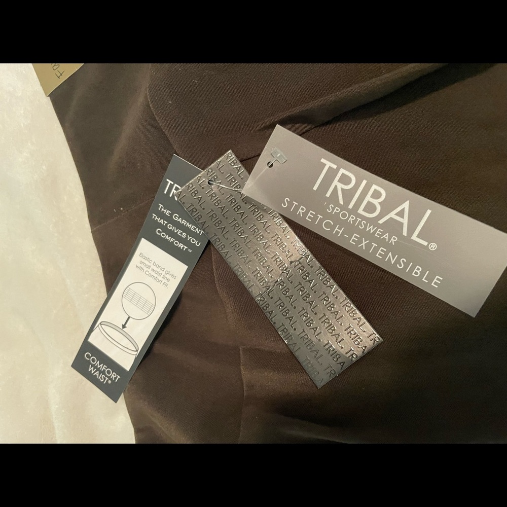 Tribal comfort Waist,  Chocolate, Size 14 pants